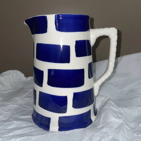 Tiffany & Go Este Ceramiche Pitcher, RARE, Made In Italy, Hand Painted, NWOB - Picture 1 of 7